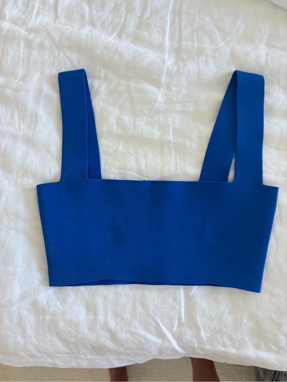 VB Body Blue Bandeau Crop Top - Picture 2 of 6